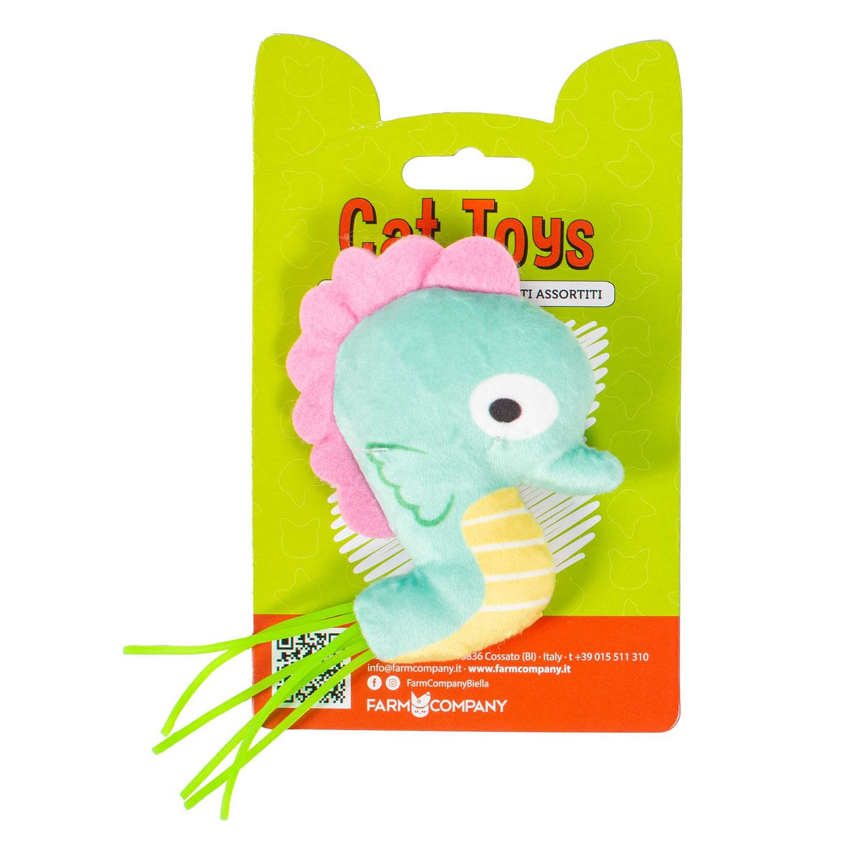 FARM COMPANY Jucărie pentru Pisici, Căluț de Mare, Catnip, 9cm - poza 3