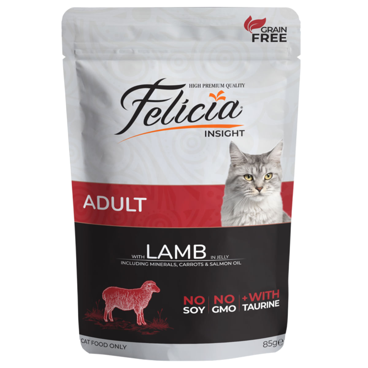 FELICIA, Miel, plic hrană umedă fără cereale pisici, (în aspic), 85g