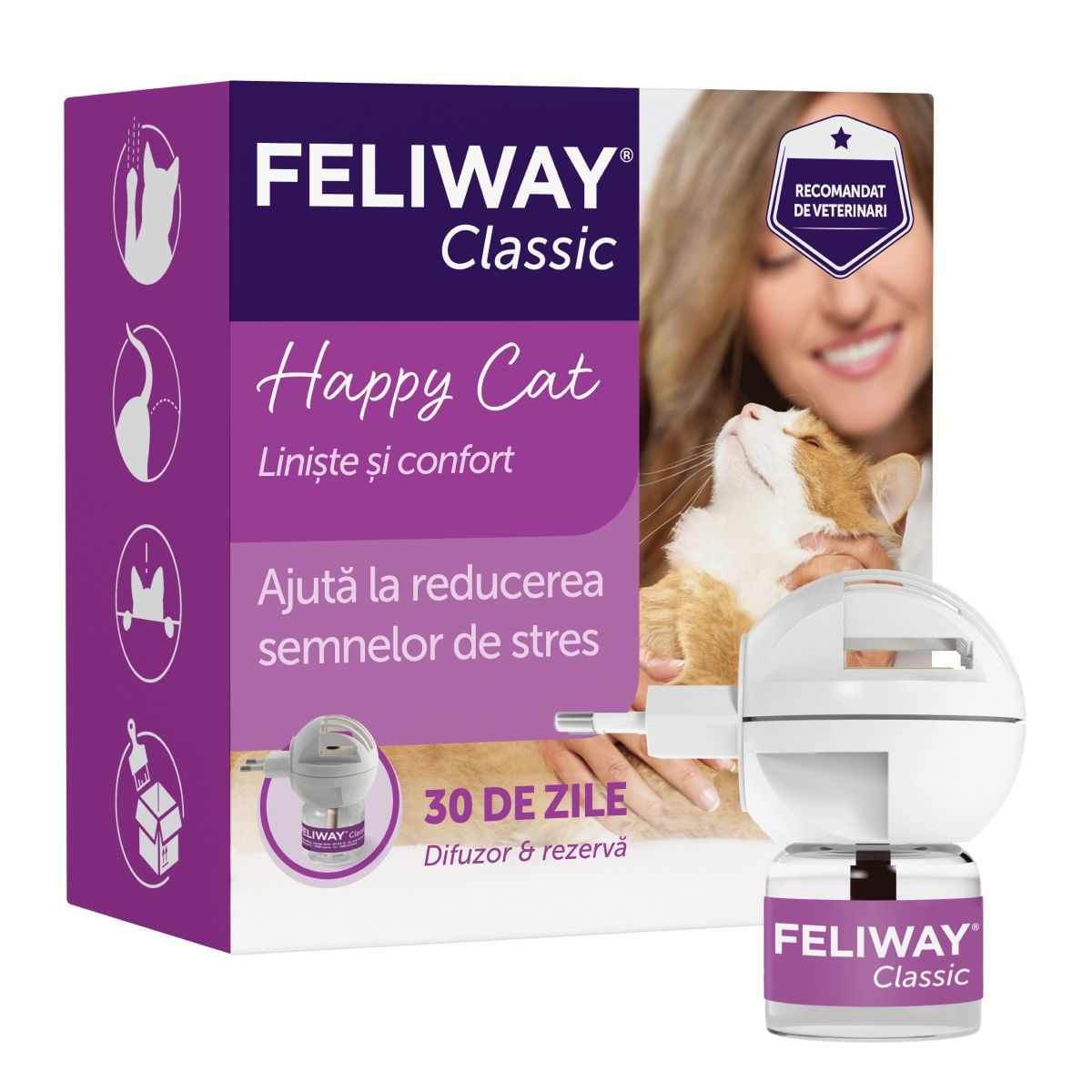 Feliway Diffuser Anti Stres Pentru Pisici, 48 ml - poza 1