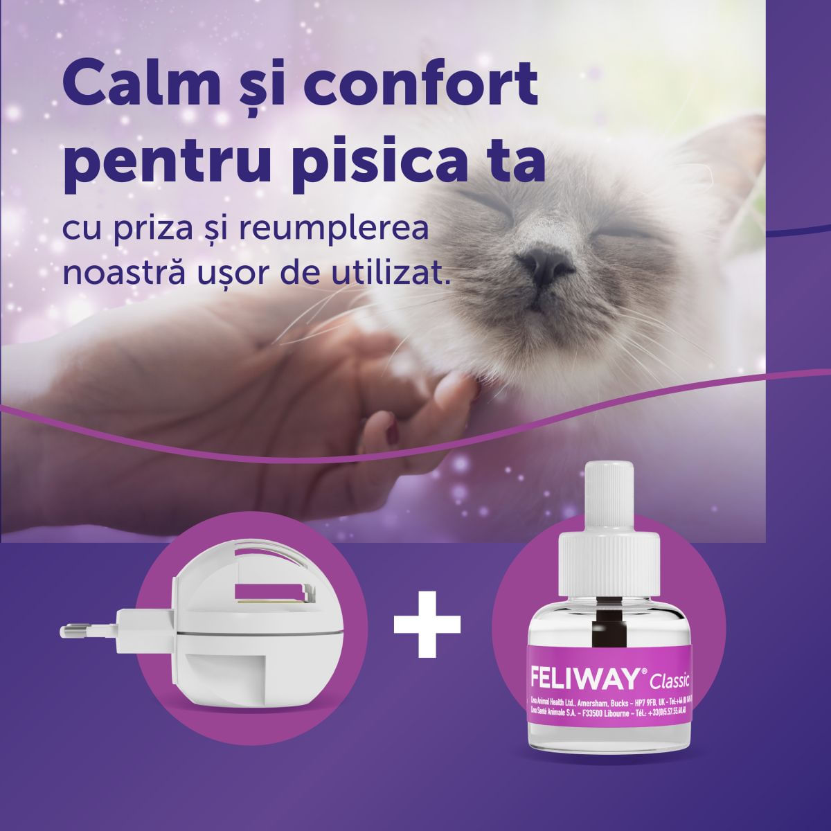 Feliway Diffuser Anti Stres Pentru Pisici, 48 ml - poza 4