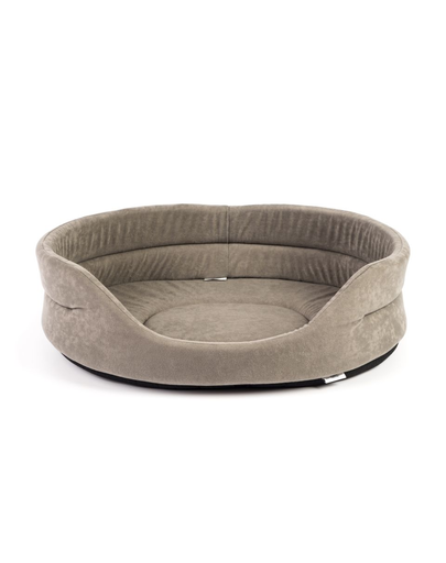 FERA Pat oval pentru caini, gri S 53 x 44 x 16 cm