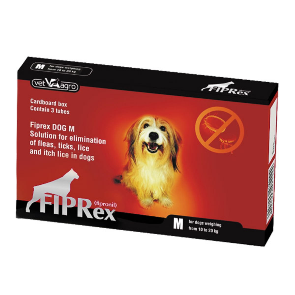 FIPREX, deparazitare externă câini, pipetă repelentă, M(10 - 20kg), 3buc - poza 2
