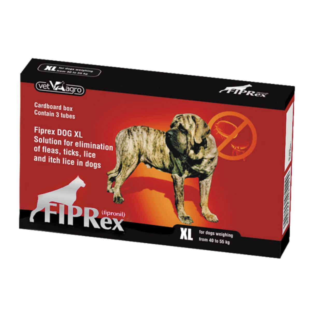 FIPREX, deparazitare externă câini, pipetă repelentă, XL(40 - 60kg), 3buc - poza 1