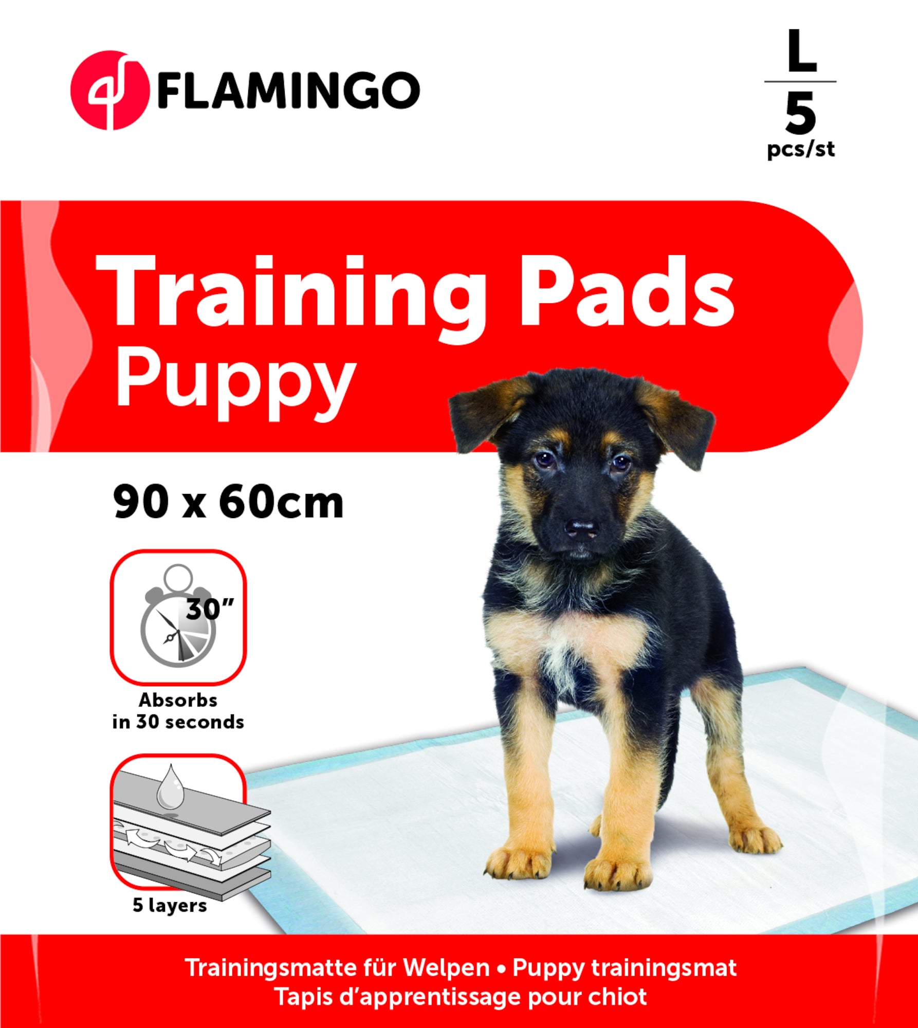 FLAMINGO Covoraşe absorbante pentru oliţa căţeilor, Potty Pads