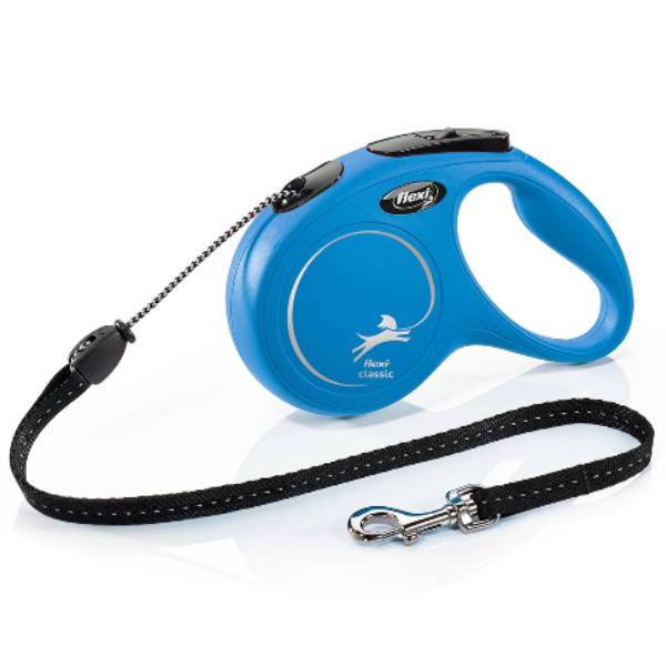 Flexi Lesa New Classic Cord S 5 m Albastra