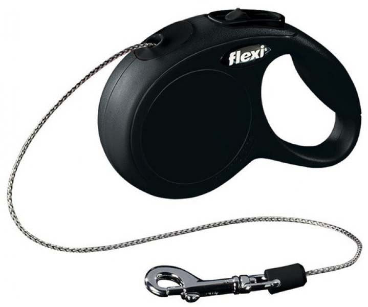 FLEXI Lesă retractabilă NEW CLASSIC, cu fir rotund