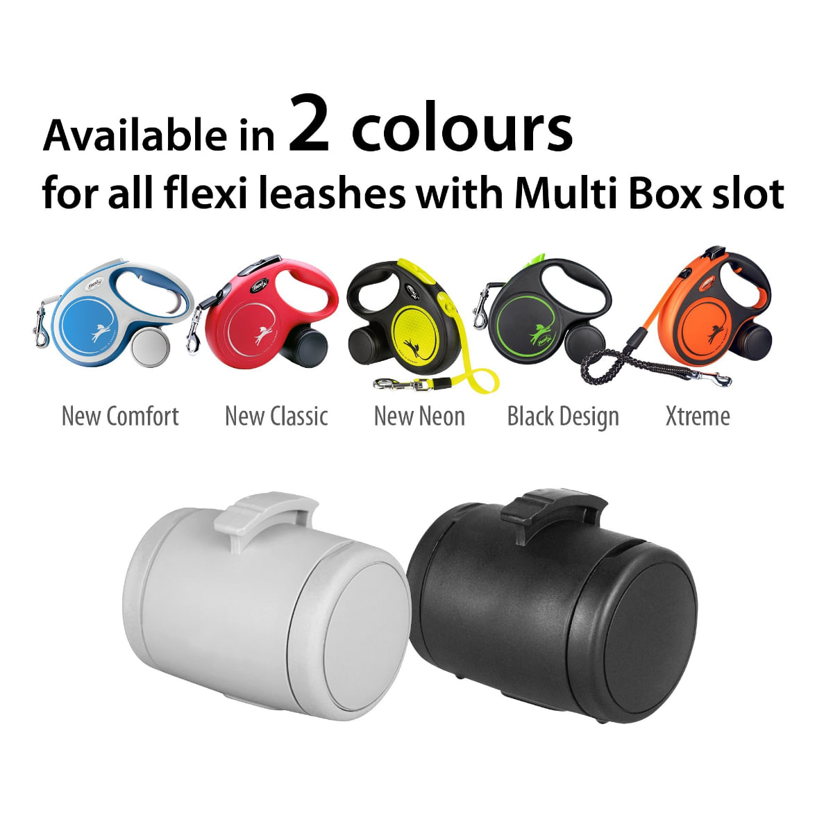 FLEXI Multi Box recompense & pungi igienice, accesoriu stocare câini, plastic, negru, S-L - poza 4