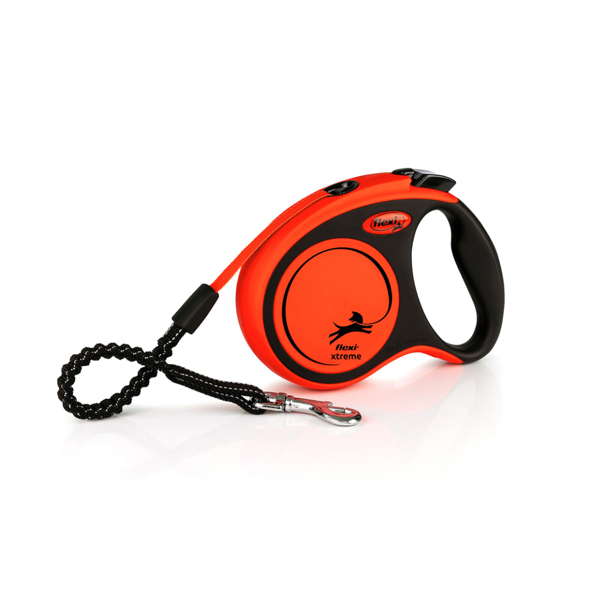 FLEXI Xtreme, lesă bandă retractabilă câini, nylon, portocaliu, S(20kg, 5m) - poza 1