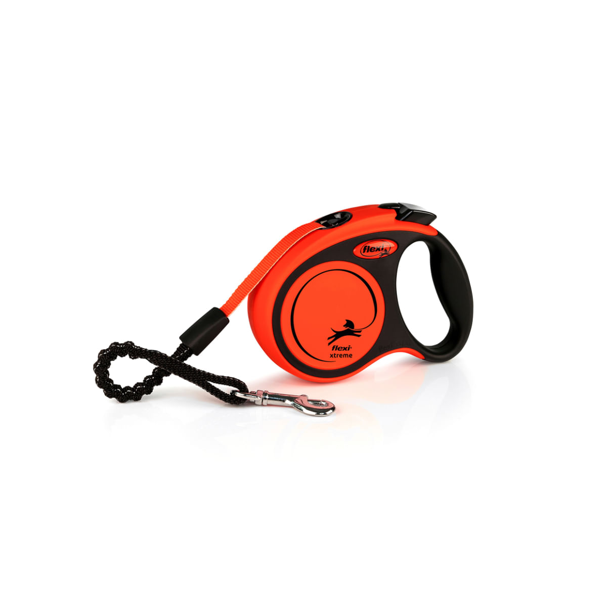 FLEXI Xtreme, lesă bandă retractabilă câini, nylon, portocaliu, XS(15kg, 3m) - poza 1
