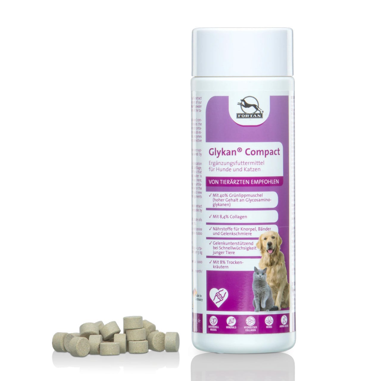 Fortan Glykan Compact, 400 tablete - poza 1