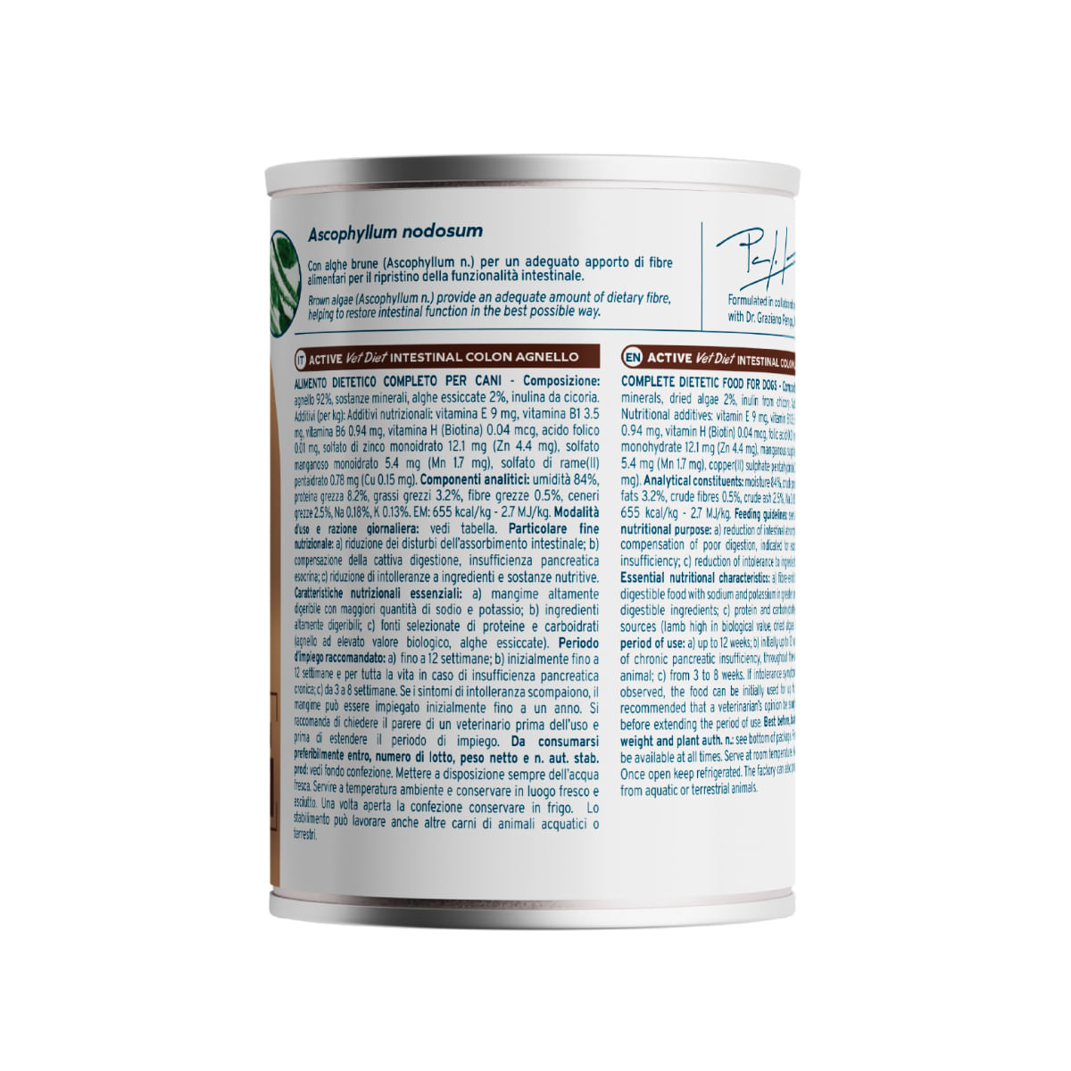 FORZA10 Active VetDiet Intestinal Colon, XS-XL, Miel, dietă veterinară, conservă hrană umedă monoproteică câini, sistem digestiv, (pate), 390g - poza 3