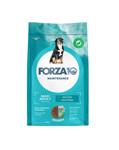 FORZA10 Maintenance Adult Maxi Fish cu peste hrana pentru rase mari de caini 12 kg
