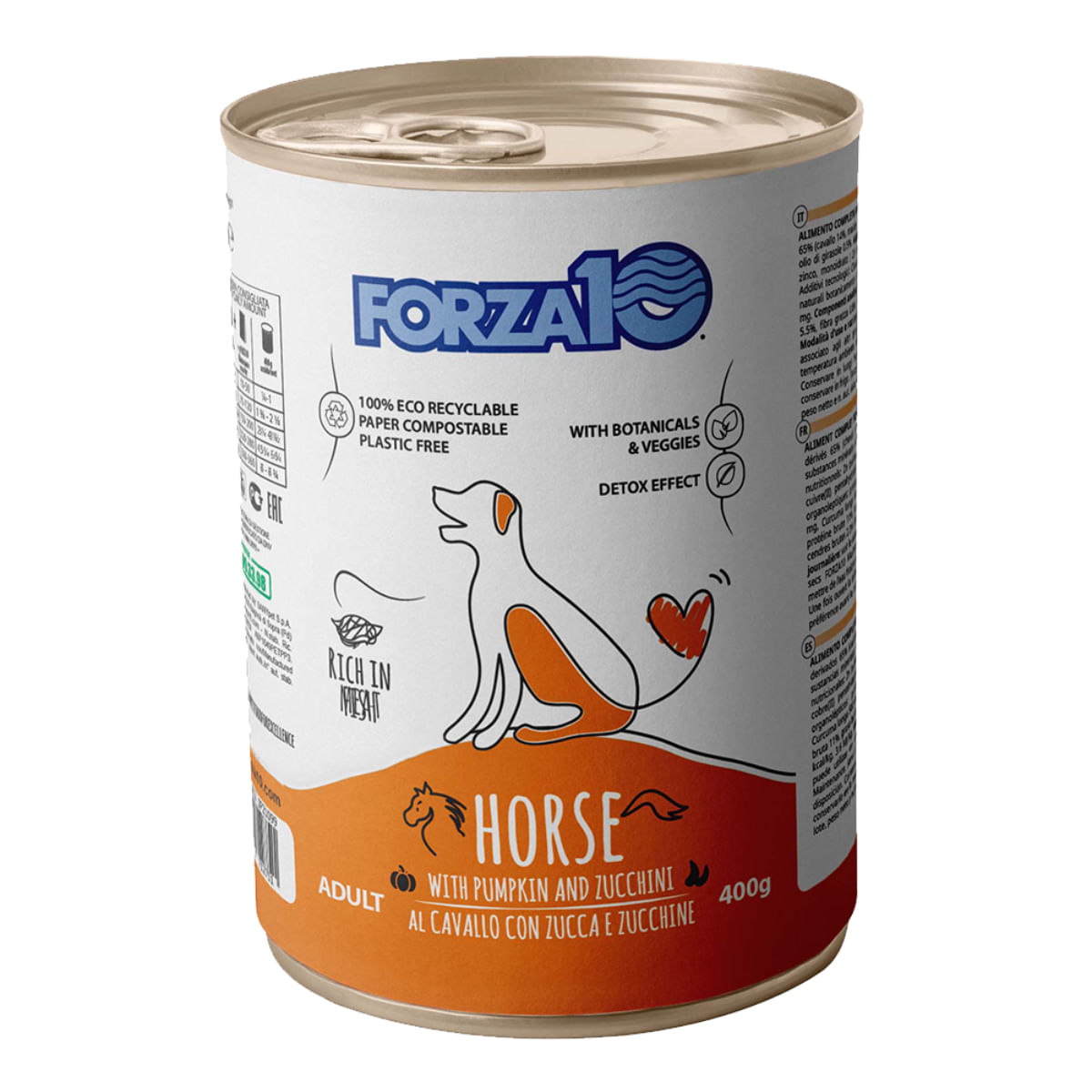 FORZA10 Maintenance XS-XL, Cal și Zucchini, conservă hrană umedă câini, (pate), 400g - poza 2