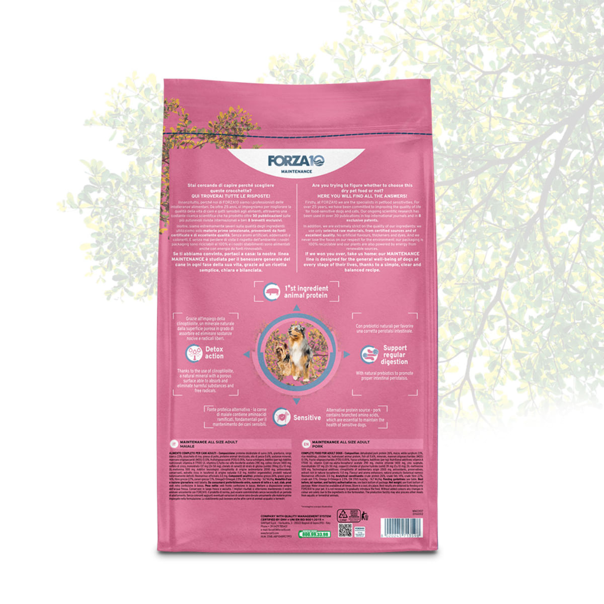 FORZA10 Maintenance, XS-XL, Porc, hrană uscată câini, 12kg - poza 3