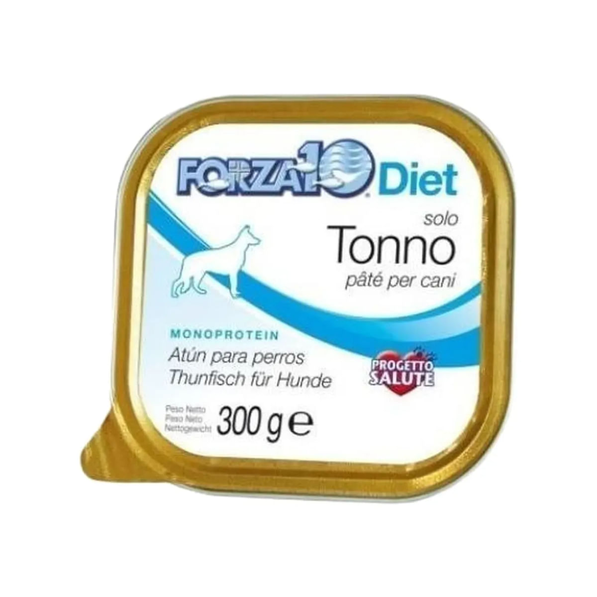 FORZA10 Monodiet Solo, XS-XL, Ton, dietă veterinară, tăviță hrană umedă monoproteică câini, alergii, (pate), 300g - poza 1