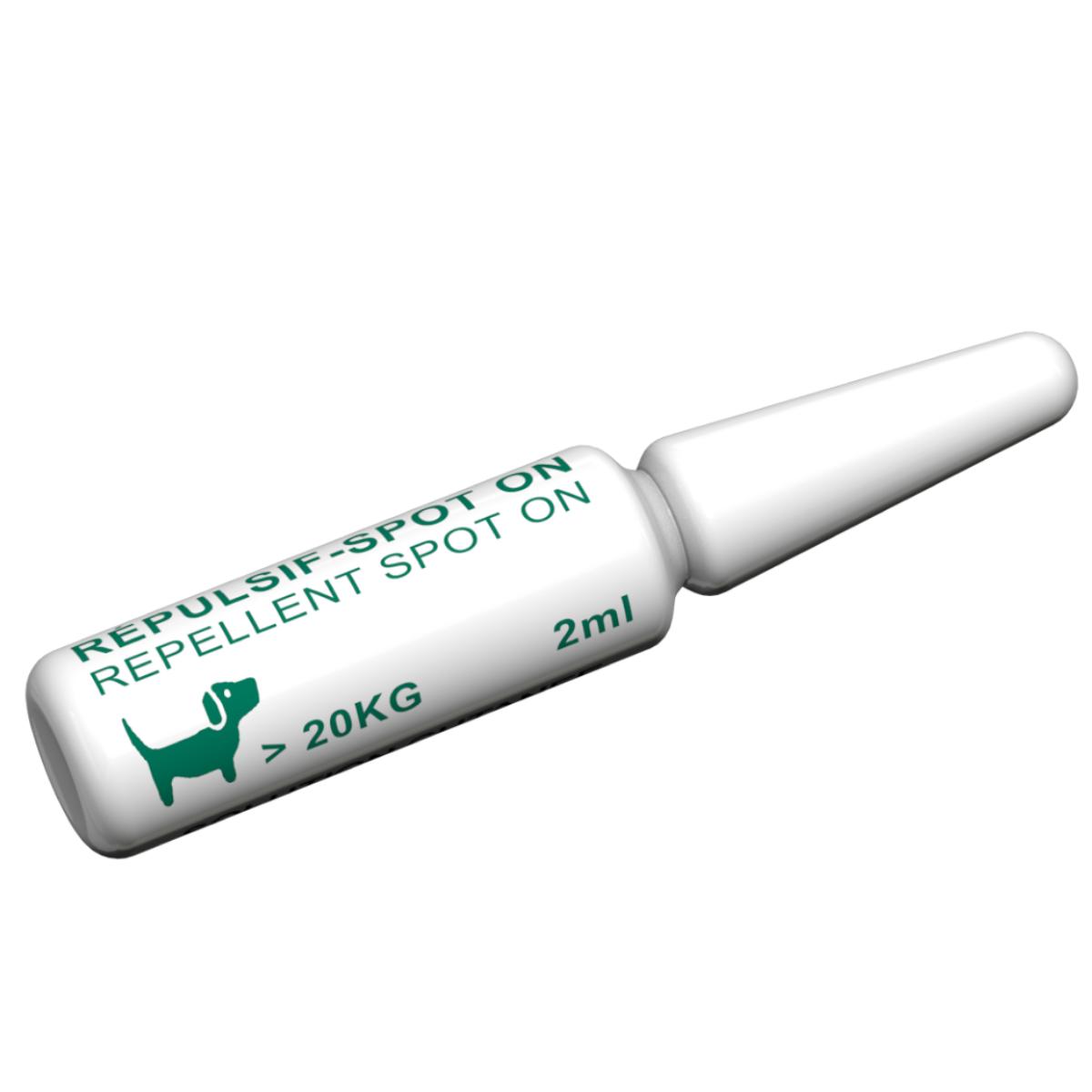 FRANCODEX, deparazitare externă naturală câini, pipetă repelentă FRANCODEX, deparazitare externă naturală câini, L-XL(>20kg), pipetă repelentă, 2ml x 4buc - poza 3