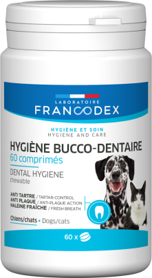 Francodex, pasta de dinti masticabila dog/ cat, 60 tablete