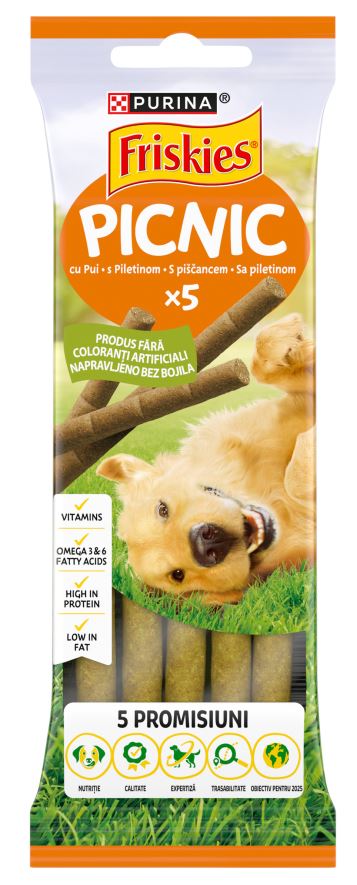 FRISKIES Recompense pentru câini PICNIC cu Pui 42g