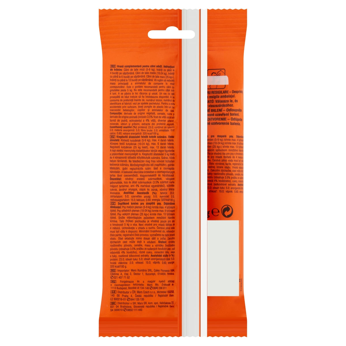 FROLIC Twistos, recompense câini, sticks, Vită, 6 buc, 105g - poza 2