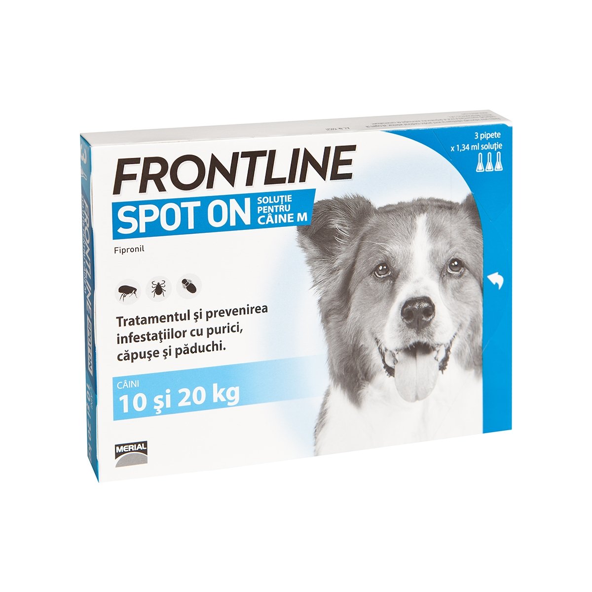 FRONTLINE Spot-On, soluție antiparazitară, câini 10-20kg, 3 pipete - poza 1