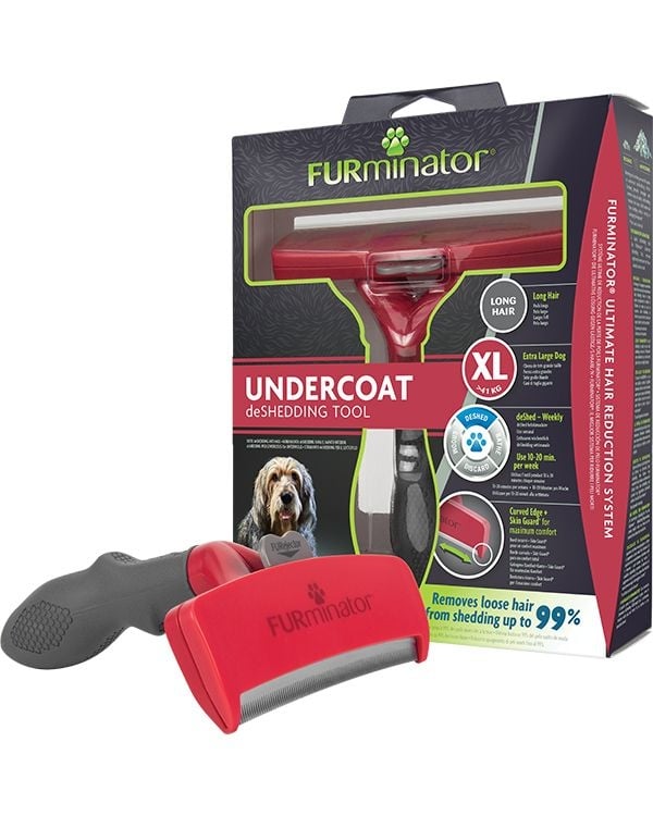 FURMINATOR, perie câini, păr lung, anti-năpârlire, metal FURMINATOR, XL, perie câini, păr lung, anti-năpârlire, metal - poza 3