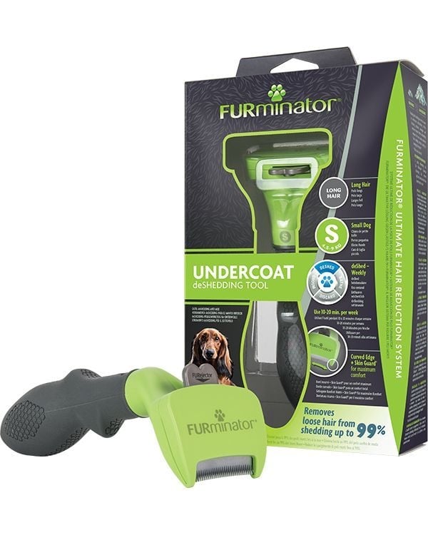 FURMINATOR, perie câini, păr lung, anti-năpârlire, metal FURMINATOR, XS-S, perie câini, păr lung, anti-năpârlire, metal - poza 2