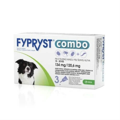 Fypryst Combo Dog M (10-20kg) x 3 pip - poza 1