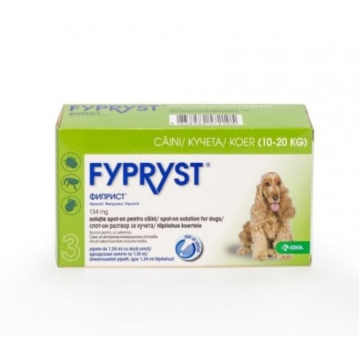 FYPRYST, deparazitare externă câini, pipetă repelentă, M(10 - 20kg), 3buc - poza 2