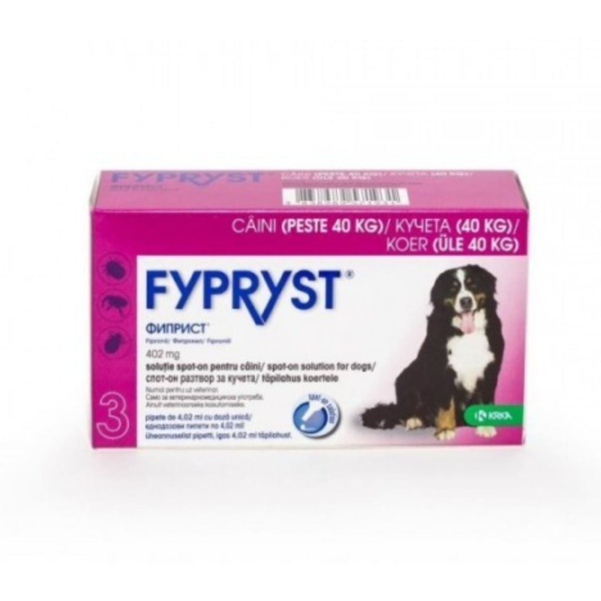 FYPRYST, deparazitare externă câini, pipetă repelentă, XL(40 - 60kg), 3buc - poza 2