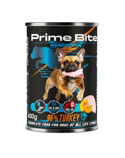 GAME DOG Prime Bite curcan și dovleac 400g hrană pentru câini