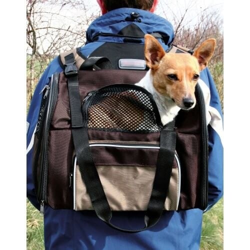Geanta Transport Trixie Shiva, 41x30x21 cm, 8 kg, Maro - poza 2
