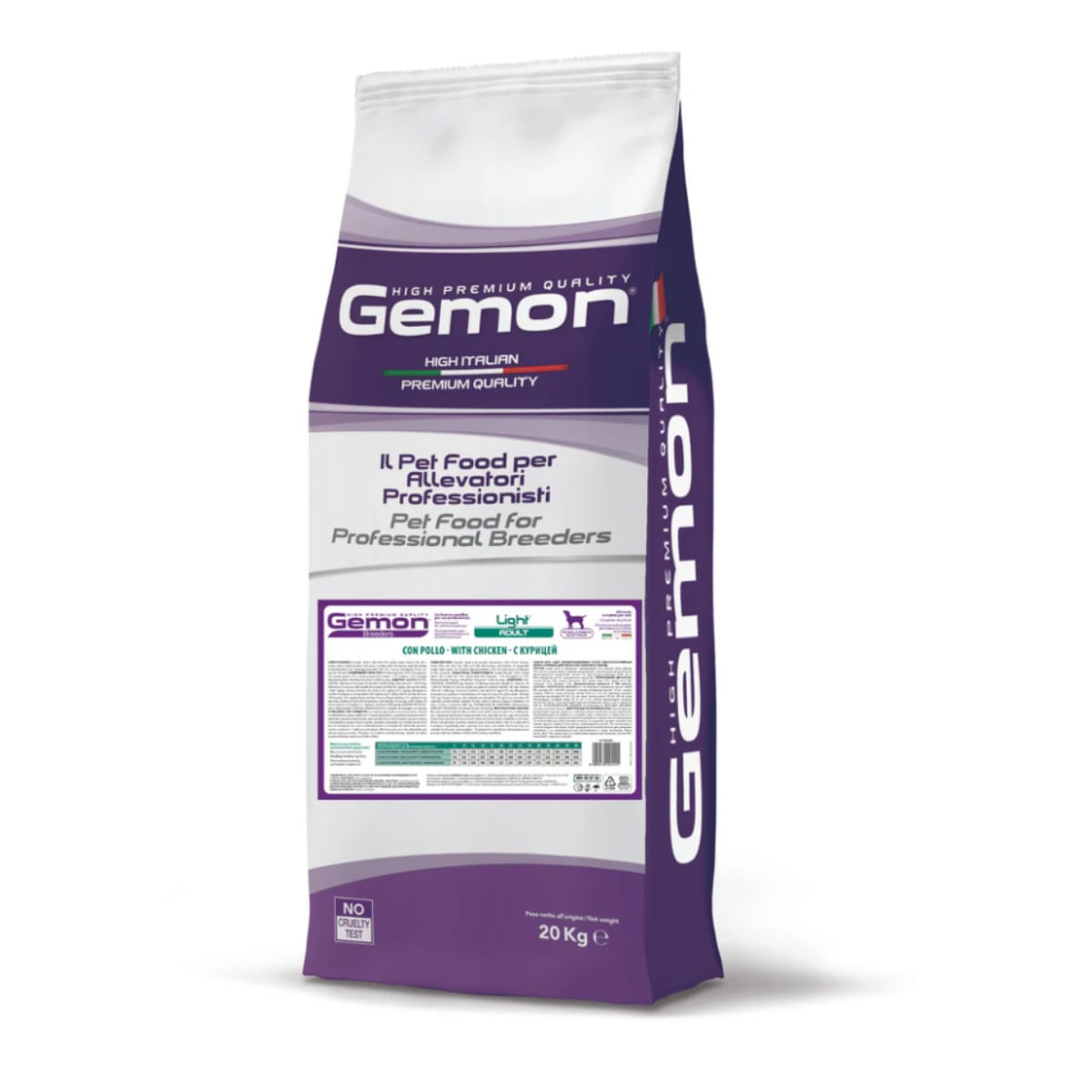 GEMON Breeders Light, XS-XL, Pui, hrană uscată câini, obezitate, 20kg - poza 1