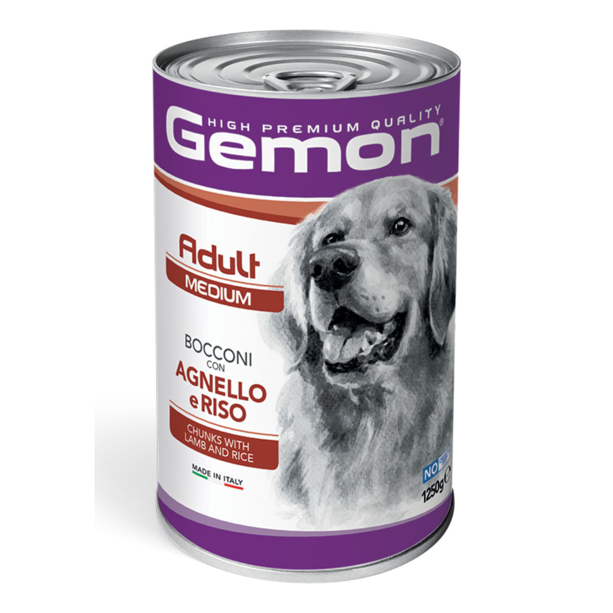 GEMON Medium Adult, M, Miel, conservă hrană umedă câini, (în aspic), 1250g - poza 2