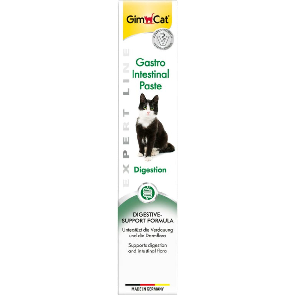 GIMCAT Gastro Intestinal Paste, tub recompense funcționale pisici, sistem digestiv, (topping), 50g - poza 1