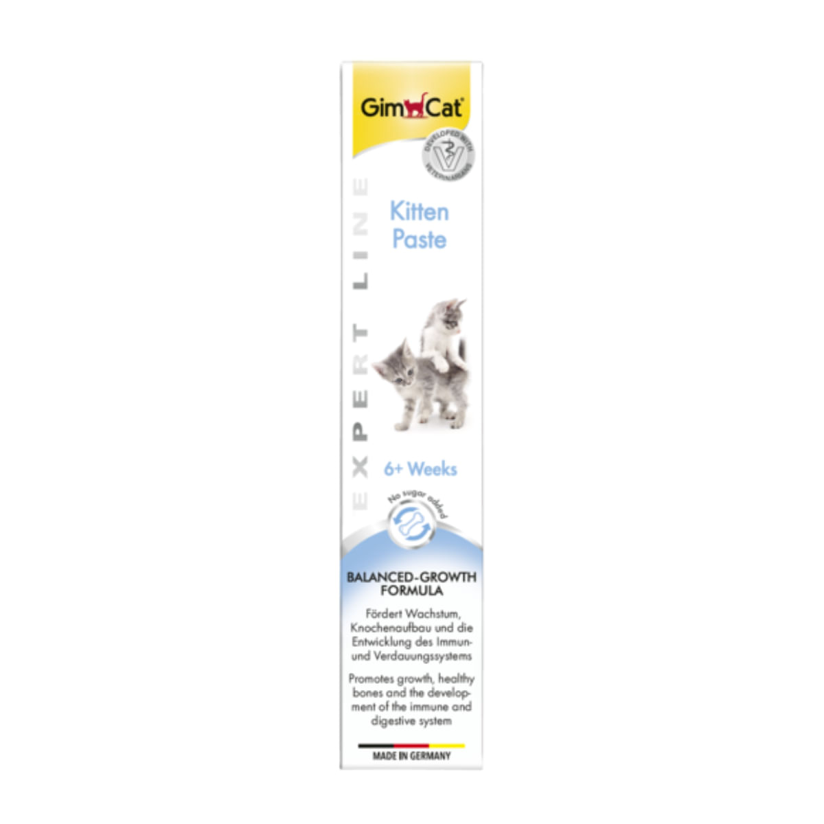 GIMCAT Kitten Paste, tub recompense funcționale pisici junior, (topping), 50g - poza 1