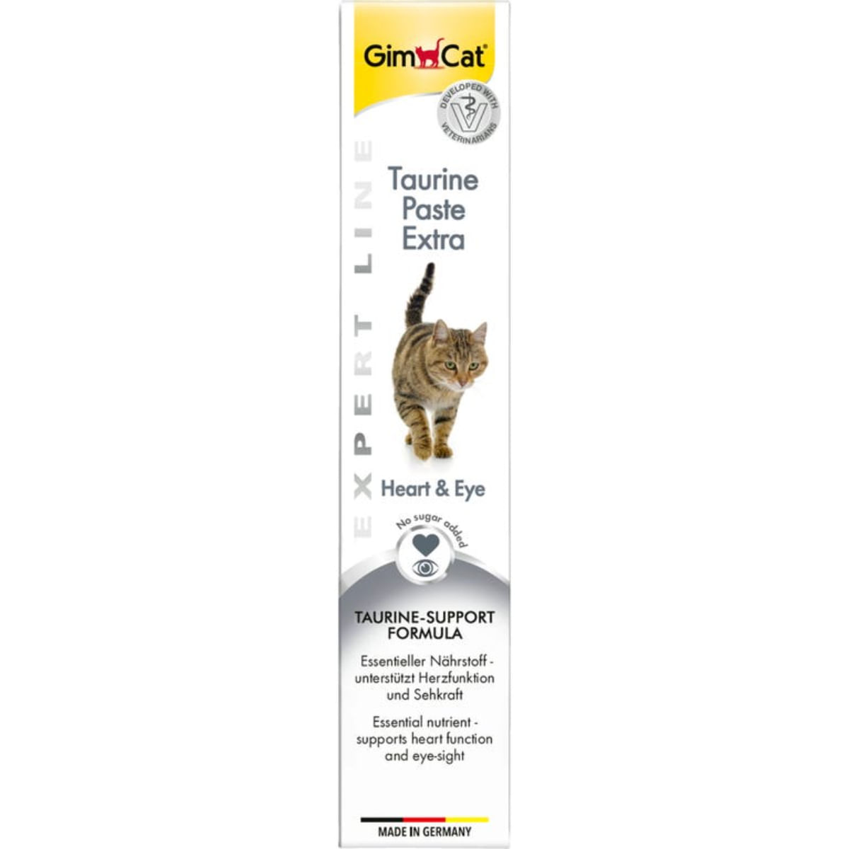 GIMCAT Taurine Paste, tub recompense funcționale pisici, (topping), 50g - poza 2