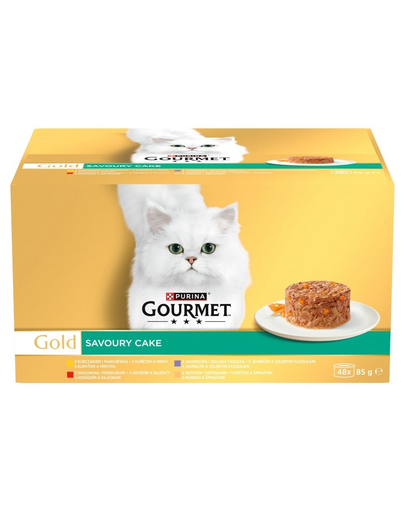 GOURMET Gold Savoury Cake hrană umedă pisici multipack 48x85 g