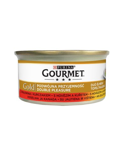 GOURMET Gold Vită și Pui 85 g