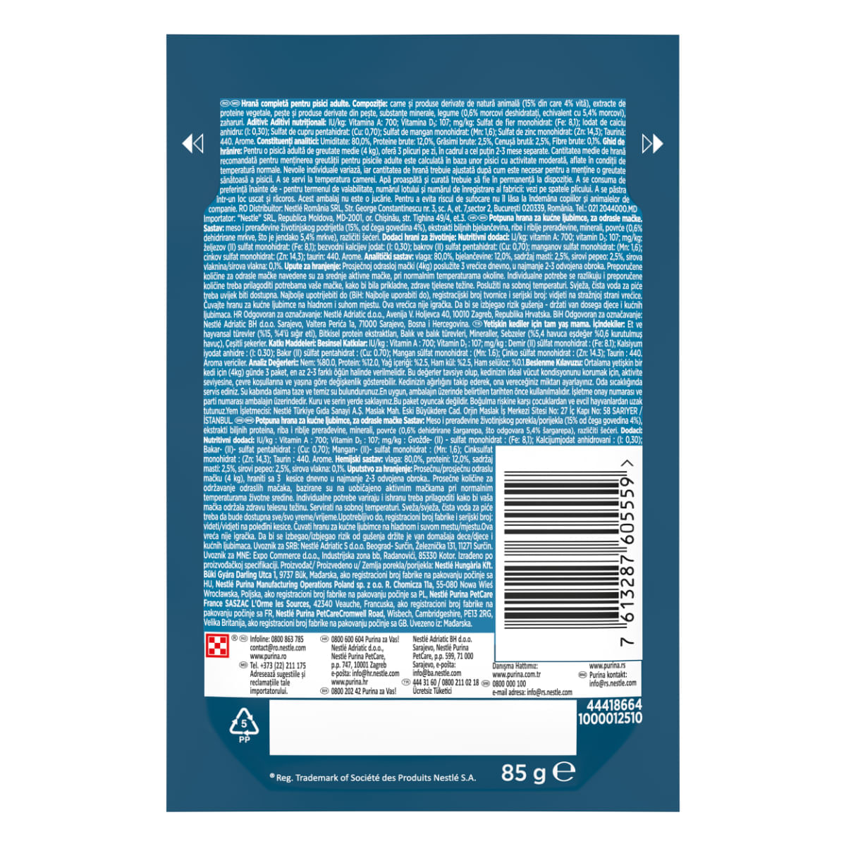 GOURMET Perle, Vită și Morcov, plic hrană umedă pisici, (în sos), bax, 85g x 26buc - poza 3