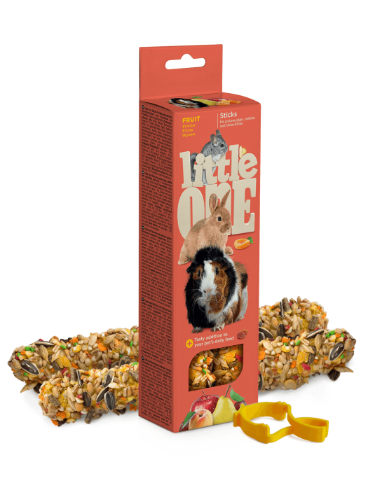 Gustare cu fructe pentru porcusorii de Guinnea Little One, 2 x 60g