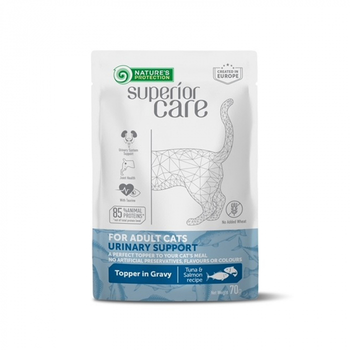 Gustari pentru pisici N.P. Superior Care Urinary Support cu ton somon 70 gr