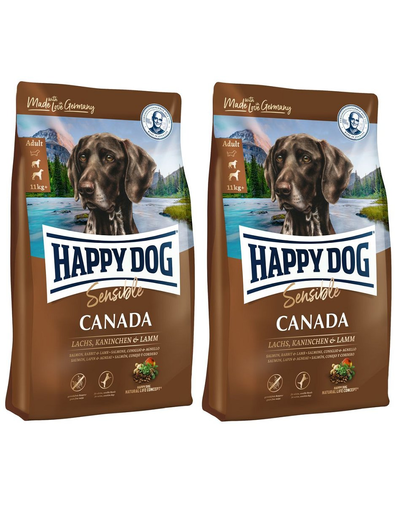 HAPPY DOG Supreme Canada 22 kg (2x11kg) hrana caini sensibili si activi
