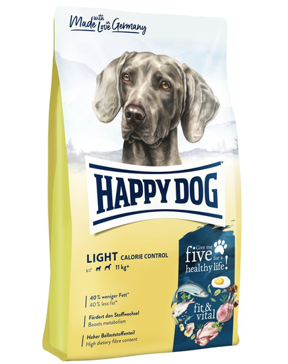 HAPPY DOG Supreme Fit &amp; Vital Light Calorie Control, hrana pentru controlul greutatii, 4 kg