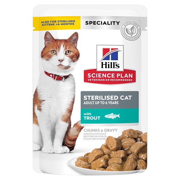 Hill's Feline Adult Sterilised Adult Plic, 85 grame - poza 3
