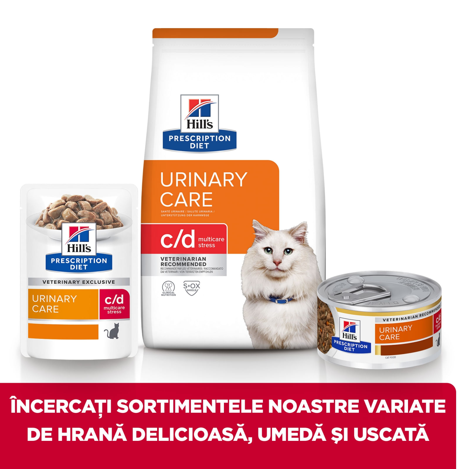HILL'S Prescription Diet c/d Urinary Multicare Stress, Pui, dietă veterinară pisici, hrană uscată, afecțiuni urinare HILL'S Prescription Diet c/d Multicare Stress, Pui, dietă veterinară pisici, hrană uscată, sistem urinar, sistem nervos, 1. - poza 5