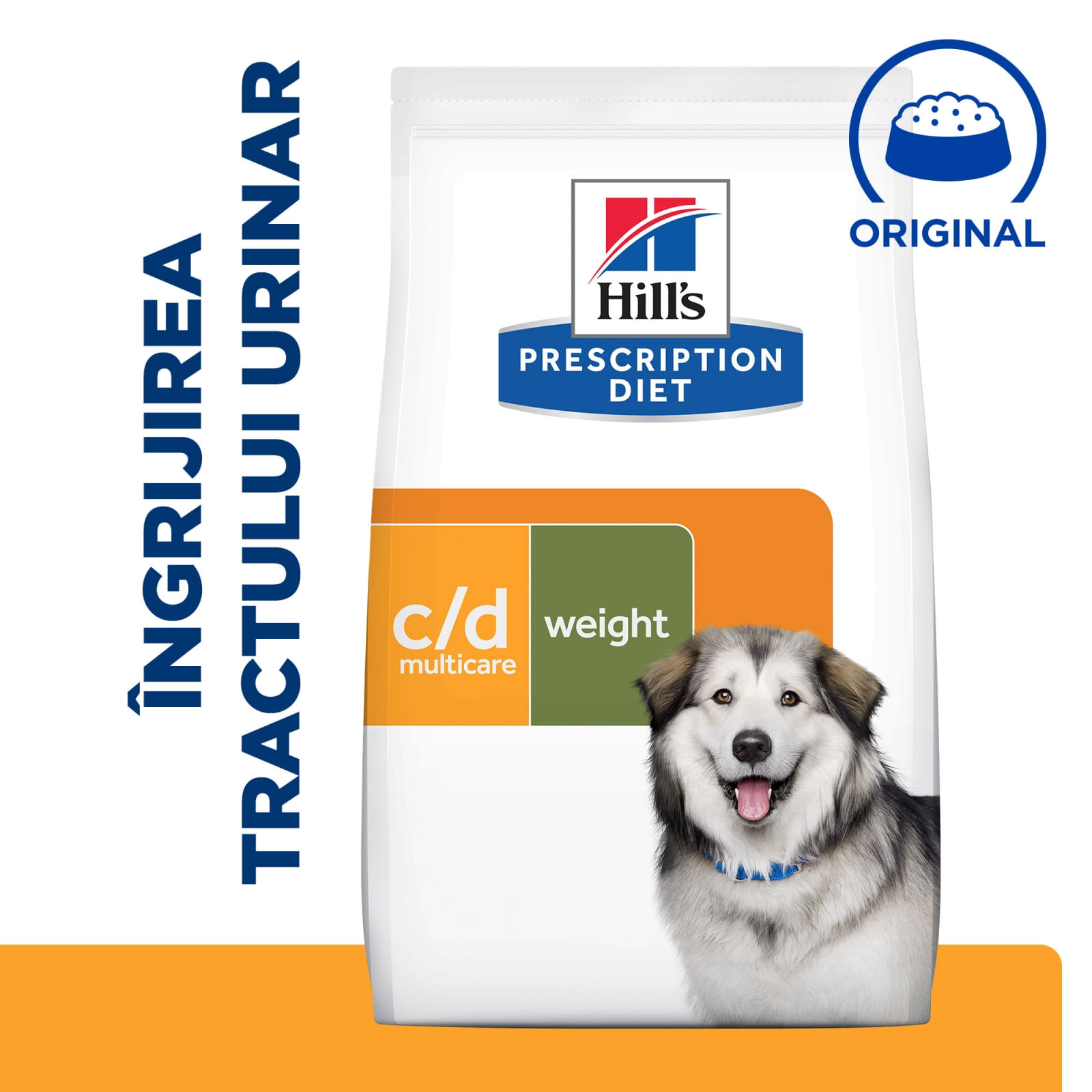HILL'S Prescription Diet c/d Urinary + Weight Care + Metabolic, Pui, dietă veterinară câini, hrană uscată, afecțiuni urinare și metabolice HILL'S Prescription Diet c/d Urinary + Metabolic, Pui, dietă veterinară câini, hrană uscată, sistem u - poza 4