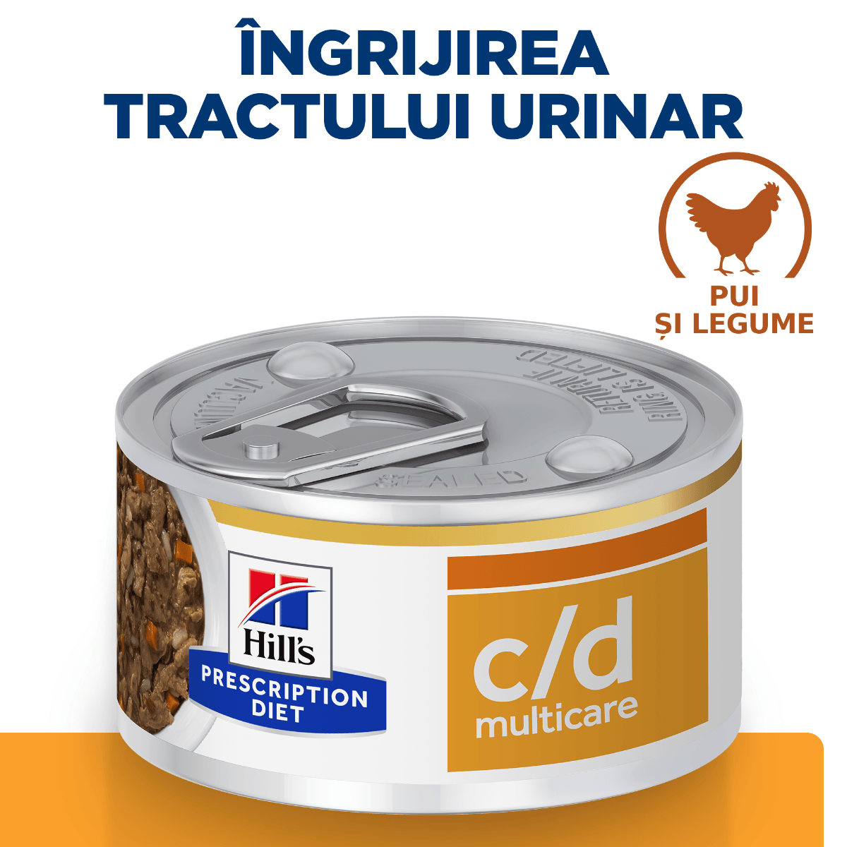 HILL'S Prescription Diet c/d + Weight Care, Pui cu Legume, dietă veterinară câini, conservă hrană umedă, sistem urinar și controlul greutății, 156g - poza 4