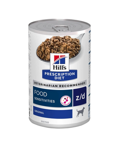 HILL'S Prescription Diet Canine z/d Food Sensitivities 9+3 CADOU hrană umedă dietetică câini, pentru intoleranțe alimentare