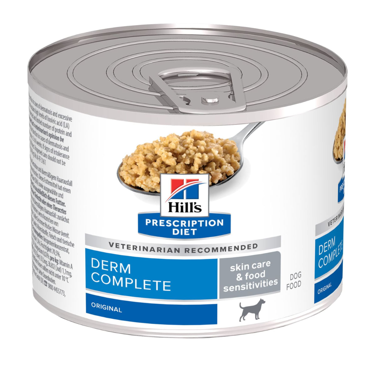 HILL'S Prescription Diet Derm Complete, XS-XL, Ou, dietă veterinară, conservă hrană umedă câini, piele & blană, (pate), 200g - poza 2