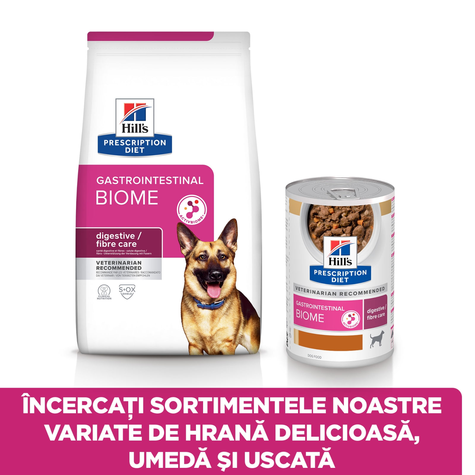 HILL'S Prescription Diet Gastrointestinal Biome, Pui, dietă veterinară câini, hrană uscată, afecțiuni digestive HILL'S Prescription Diet Gastrointestinal Biome, Pui, dietă veterinară câini, hrană uscată, sistem digestiv, 10kg - poza 3